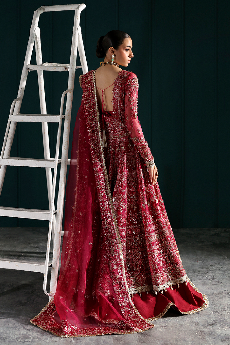 Zarposh Seraphine Embroidered Organza Unstitched 3Pc Suit - MIRAGE