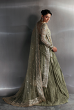 Zarposh Seraphine Embroidered Net Unstitched 3Pc Suit - WILLOW