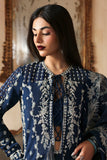Zarposh Jahanara Festive Embroidered Raw Silk Unstitched 3Pc Suit - Inara
