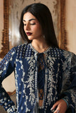 Zarposh Jahanara Festive Embroidered Raw Silk Unstitched 3Pc Suit - Inara
