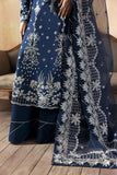 Zarposh Jahanara Festive Embroidered Raw Silk Unstitched 3Pc Suit - Inara