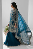 Zarposh Seraphine Embroidered Organza Unstitched 3Pc Suit - Twilight