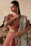 Zarposh Jahanara Festive Embroidered Organza Unstitched 3Pc Suit - Mahgul