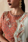 Zarposh Jahanara Festive Embroidered Organza Unstitched 3Pc Suit - Mahgul