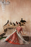 Zarposh Jahanara Festive Embroidered Organza Unstitched 3Pc Suit - Mahgul