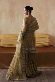 Zarposh Jahanara Festive Embroidered Organza Unstitched 3Pc Suit - Zarqash