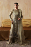 Zarposh Jahanara Festive Embroidered Indian Tissue Unstitched 3Pc Suit - Areezah