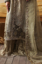 Zarposh Jahanara Festive Embroidered Indian Tissue Unstitched 3Pc Suit - Areezah