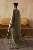 Zarposh Jahanara Festive Embroidered Indian Tissue Unstitched 3Pc Suit - Areezah