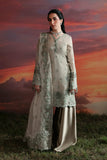 Zarposh Moonlit Muse Embroidered Chiffon Unstitched 3Pc Suit - Nerine