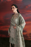 Zarposh Moonlit Muse Embroidered Chiffon Unstitched 3Pc Suit - Nerine
