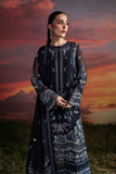 Zarposh Moonlit Muse Embroidered Chiffon Unstitched 3Pc Suit - Muse