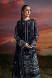 Zarposh Moonlit Muse Embroidered Chiffon Unstitched 3Pc Suit - Muse