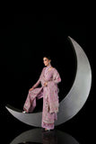 Zarposh Moonlit Muse Embroidered Chiffon Unstitched 3Pc Suit - Serein
