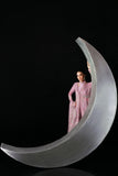 Zarposh Moonlit Muse Embroidered Chiffon Unstitched 3Pc Suit - Serein