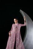 Zarposh Moonlit Muse Embroidered Chiffon Unstitched 3Pc Suit - Serein