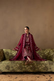 Zarposh Moonlit Muse Embroidered Chiffon Unstitched 3Pc Suit - Poise