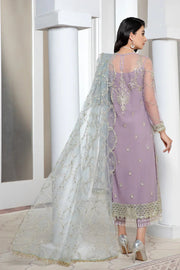 Pareesia by Zarif Luxury Formal Net 3Pc Suit ZP-07 Lilac