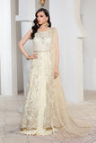 Pareesia by Zarif Luxury Formal Net 3Pc Suit ZP-05 Ivory