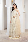 Pareesia by Zarif Luxury Formal Net 3Pc Suit ZP-05 Ivory