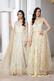 Pareesia by Zarif Luxury Formal Net 3Pc Suit ZP-05 Ivory