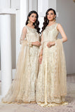 Pareesia by Zarif Luxury Formal Net 3Pc Suit ZP-05 Ivory