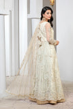 Pareesia by Zarif Luxury Formal Net 3Pc Suit ZP-05 Ivory