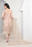 Pareesia by Zarif Luxury Formal Net 3Pc Suit ZP-09 Flamingo