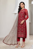 Pareesia by Zarif Luxury Formal Chiffon 3Pc Suit ZP-06 Crimson