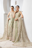 Pareesia by Zarif Luxury Formal Net 3Pc Suit ZP-03 Seafoam