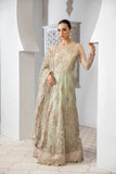 Pareesia by Zarif Luxury Formal Net 3Pc Suit ZP-03 Seafoam