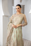 Pareesia by Zarif Luxury Formal Net 3Pc Suit ZP-03 Seafoam