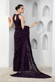 Pareesia by Zarif Luxury Formal Chiffon 3Pc Suit ZP-02 Dark Orchid