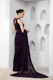 Pareesia by Zarif Luxury Formal Chiffon 3Pc Suit ZP-02 Dark Orchid