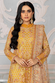 ZARIF Bahaar Unstitched Formal Embroidered 3Pc Suit ZB-03 GOLDIER