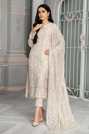 ZARIF Bahaar Unstitched Formal Embroidered 3Pc Suit ZB-08 FAUNA