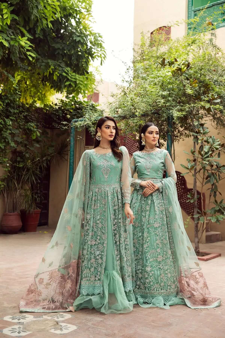 Alizeh Fashion Shahtaj Formal Wedding Embroidered 3PC Suit D-02 Anarkali