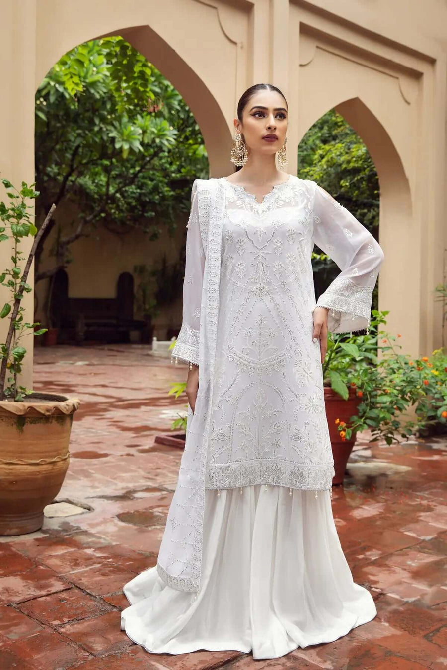 Alizeh Fashion Shahtaj Formal Wedding Embroidered 3PC Suit D-05 Shahnoor