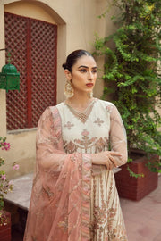 Alizeh Fashion Shahtaj Formal Wedding Embroidered 3PC Suit D-01 Zevar
