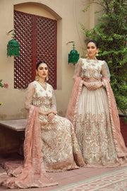 Alizeh Fashion Shahtaj Formal Wedding Embroidered 3PC Suit D-01 Zevar
