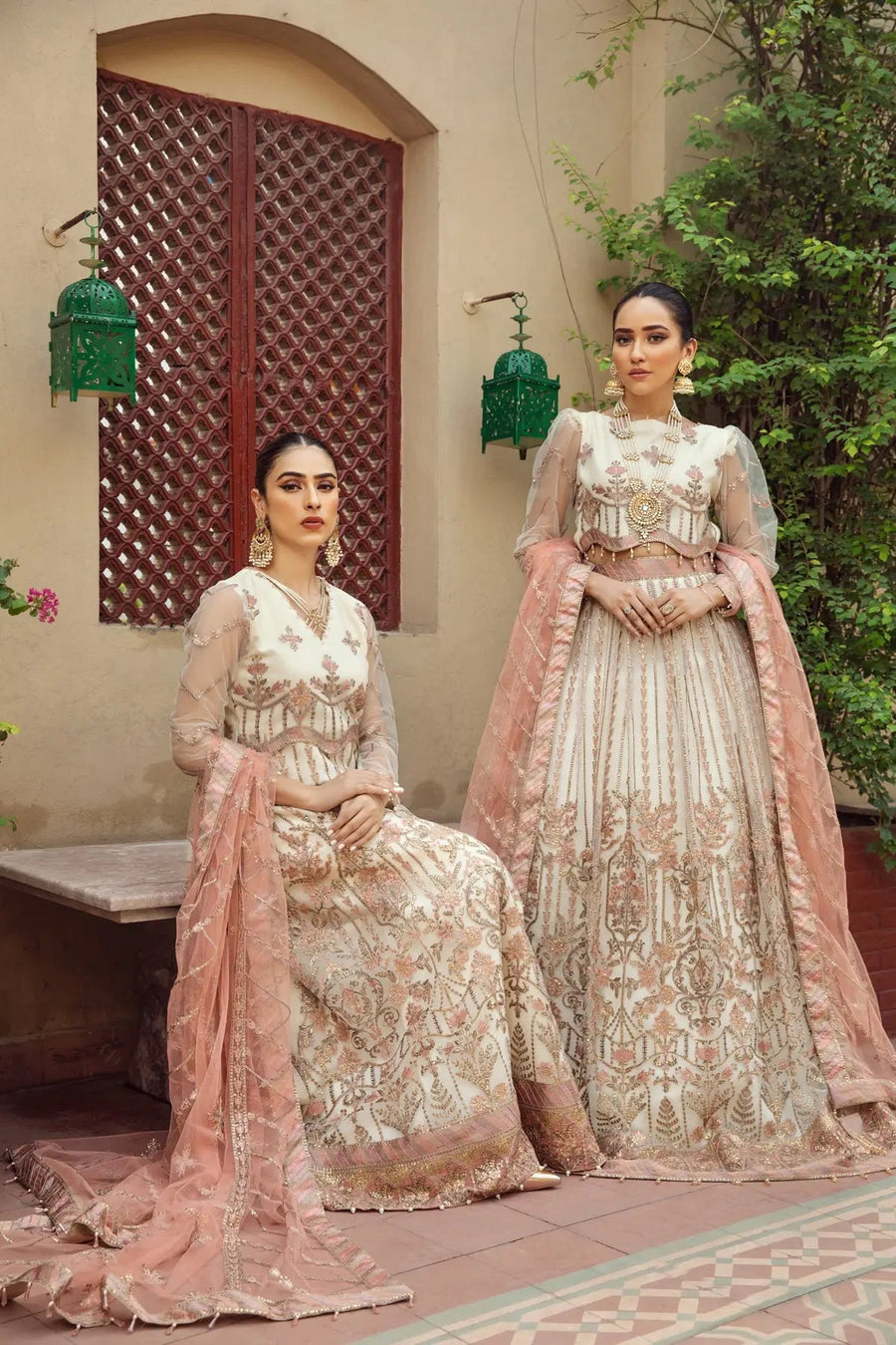 Alizeh Fashion Shahtaj Formal Wedding Embroidered 3PC Suit D-01 Zevar