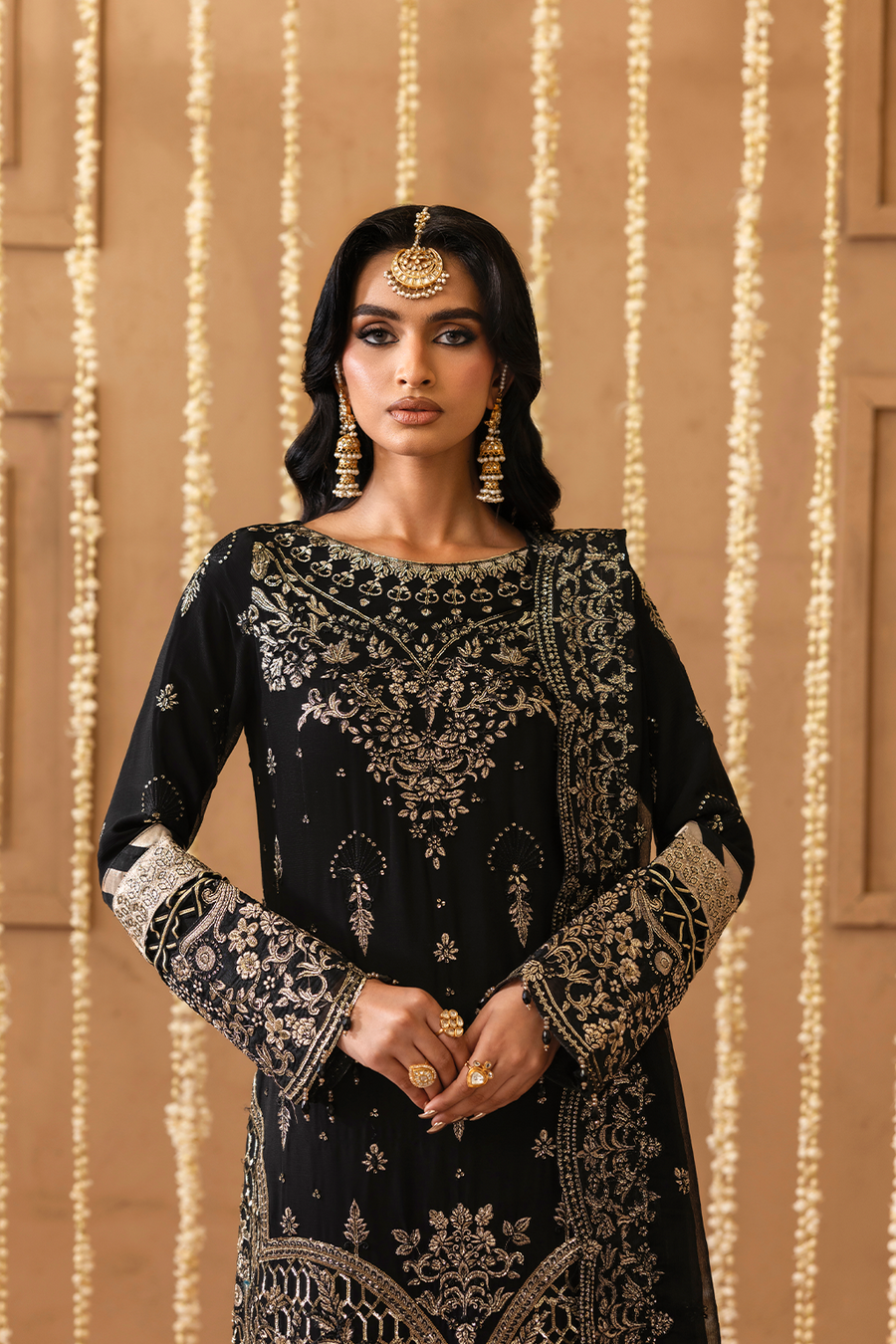 Emaan Adeel Sheherzadi Embroidered Chiffon Unstitched 3Pc Suit - SAHAR