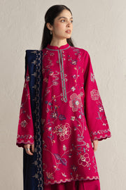 Coco Zara Shahjahan Embroidered Khaddar Unstitched 3Pc D-8B NAIRANG