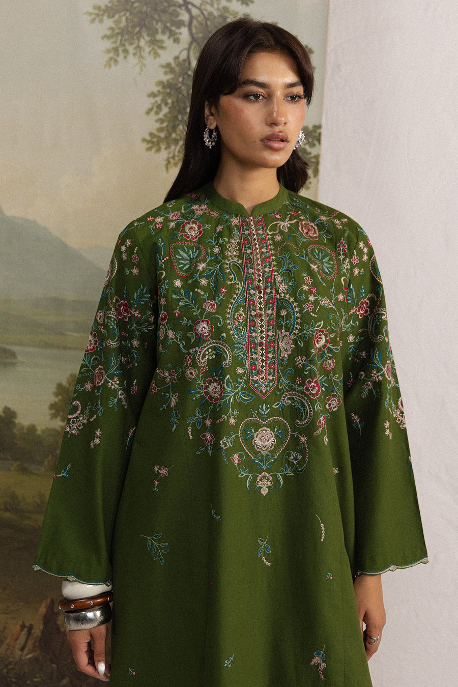 Coco Zara Shahjahan Embroidered Karandi Unstitched 3Pc D-5B SHAB