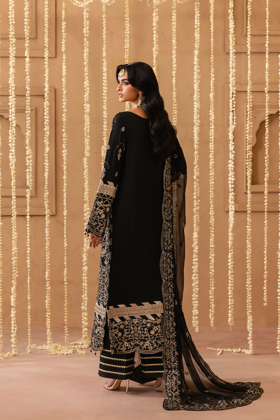 Emaan Adeel Sheherzadi Embroidered Chiffon Unstitched 3Pc Suit - SAHAR