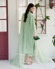 Zevk Flora Festive Embroidered Lawn Unstitched 3Pc Suit - ROSEMARY