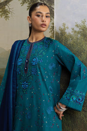 Coco Zara Shahjahan Embroidered Karandi Unstitched 3Pc D-7A TABASSUM