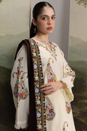Coco Zara Shahjahan Embroidered Khaddar Unstitched 3Pc D-6A SHIREEN