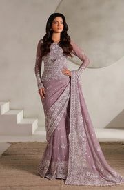 Zarif Muse Thread Embroidered Chiffon Unstitched Saree ZE-MT-05 Niora