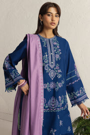 Coco Zara Shahjahan Embroidered Khaddar Unstitched 3Pc D-4A NEELAM